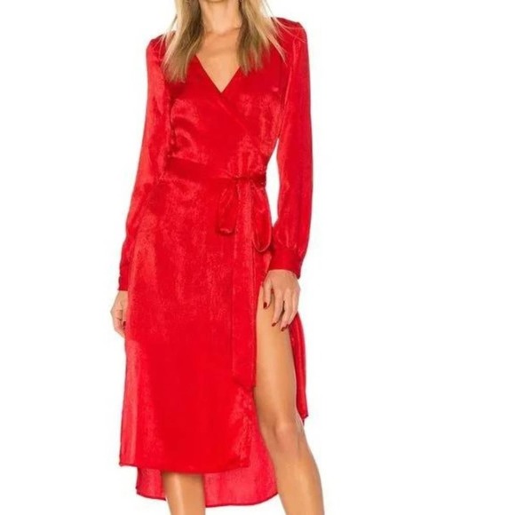 L'Academie Dresses & Skirts - L'Academie Venice Red Wrap Dress